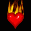 un coeur enflamée